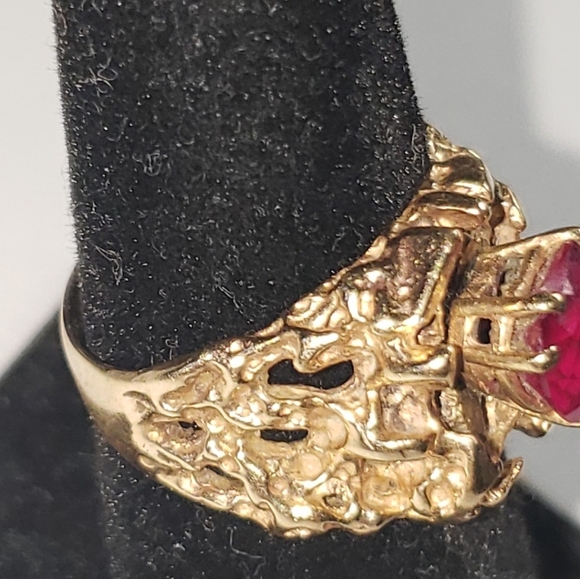 10k ruby nugget ring - Picture 6 of 7